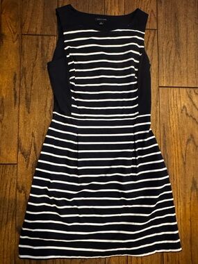 Tommy Hilfiger Navy and White striped dress size 8